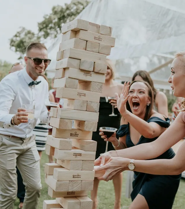 Giant Jenga — Click & Fire event services, Crete